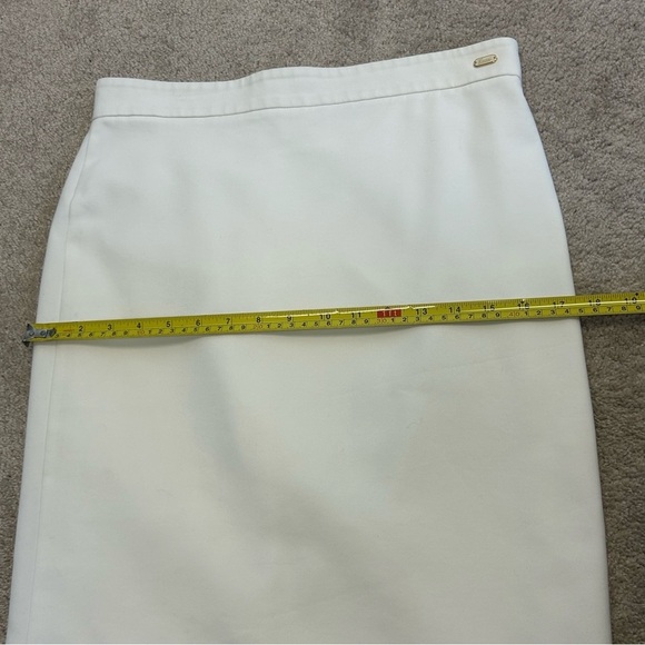 Gucci ivory white pencil skirt stretch lined Sz 46 - Picture 13 of 14